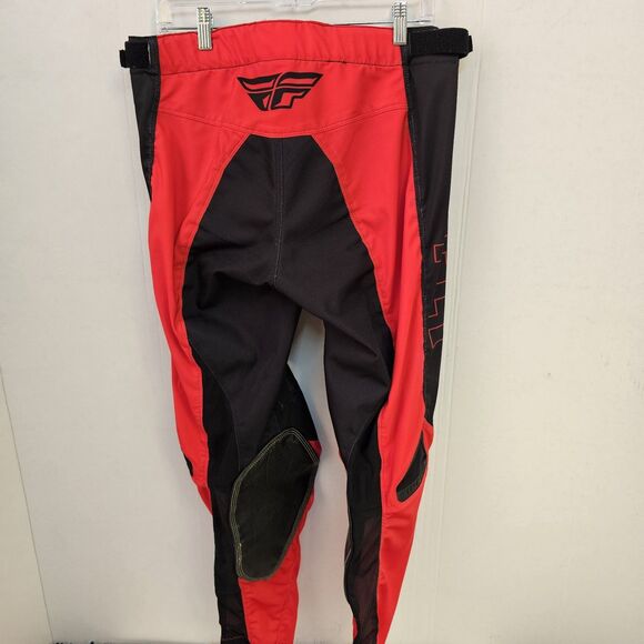 Fly Racing Kinetic Mesh MX Motorcycle Pants Red Black Sz 34 Breathable T0392 - Picture 5 of 11